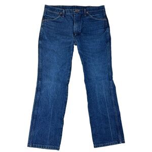 Wrangler Mens‎ Denim Jeans Blue Mid Rise Jeans Size 36x30 (35x30 Measured)